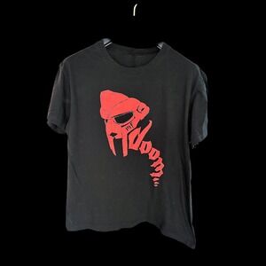 Vintage MF DOOM T-Shirt Black Hip Hop Rap Tee Short Sleeve